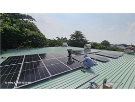 Cung cấp, Thi công hệ điện năng lượng mặt trời mái nhà Solar hoà lưới bám tải 1 pha 10kw Tân Phú