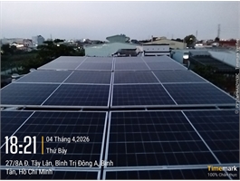 Cung cấp, thi công điện mặt trời mái nhà Solar hoà lưới bám tải 3 pha 15kw